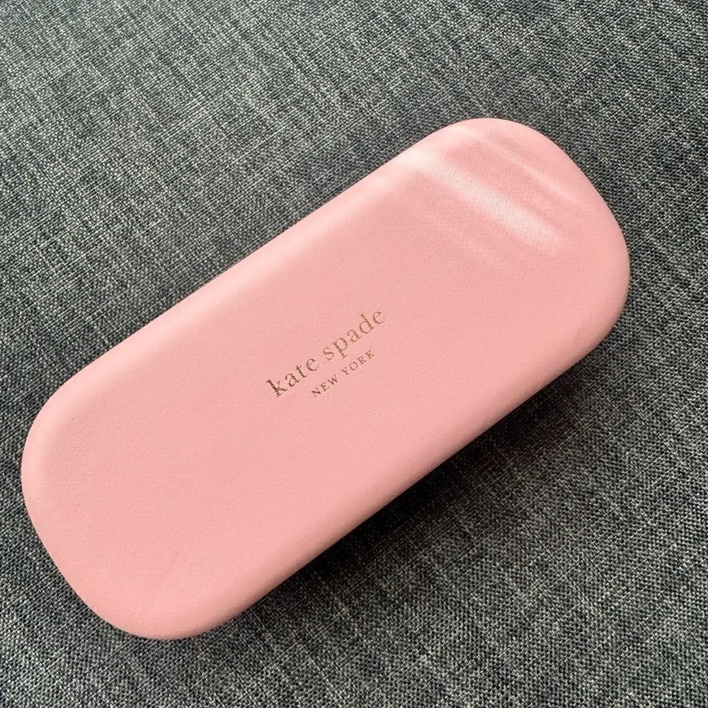Kate Spade New York Women's Sunglass Eyeglass Case Pink and Green